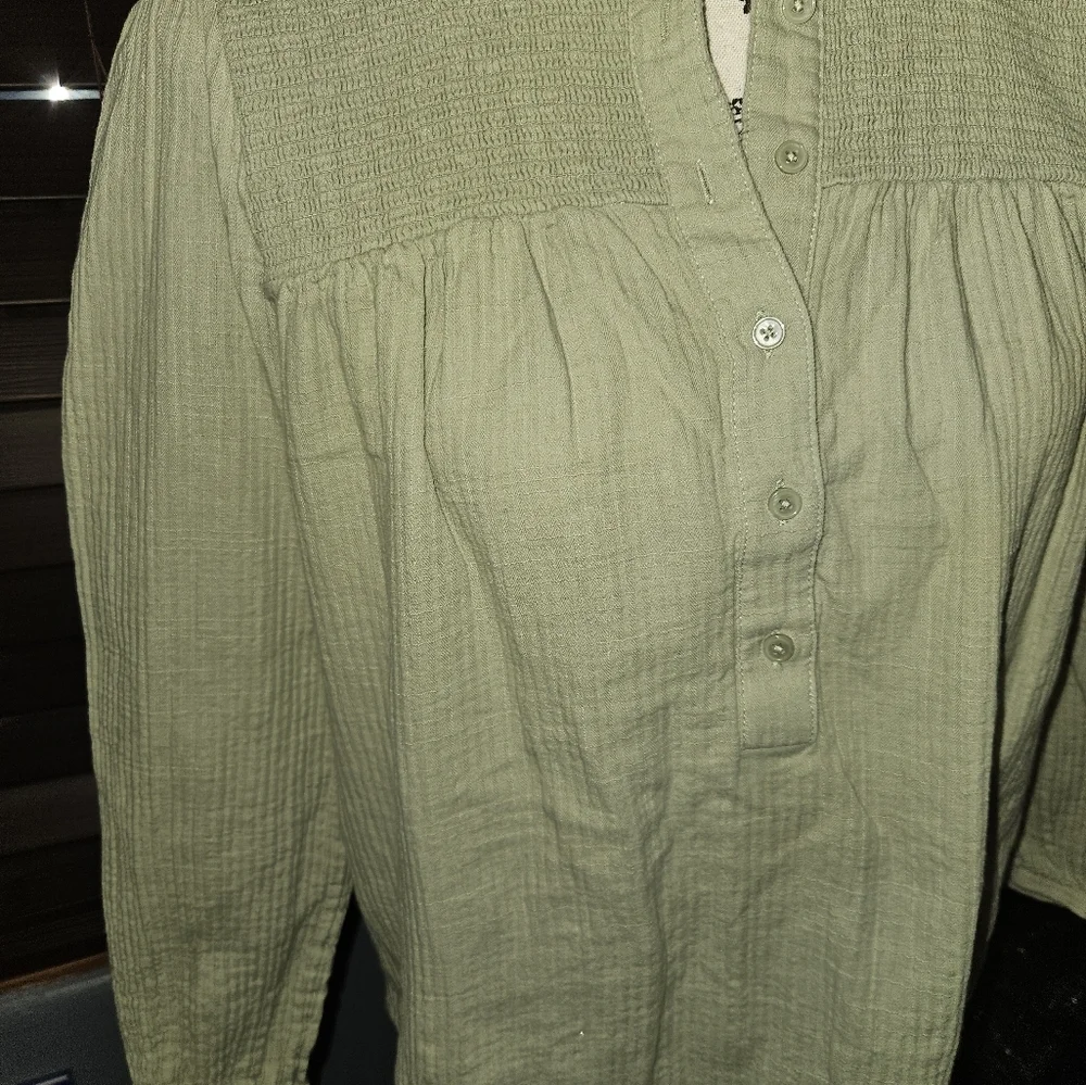 J.Crew Womans Long Sleeve Green Size XS - Picture 2 of 11